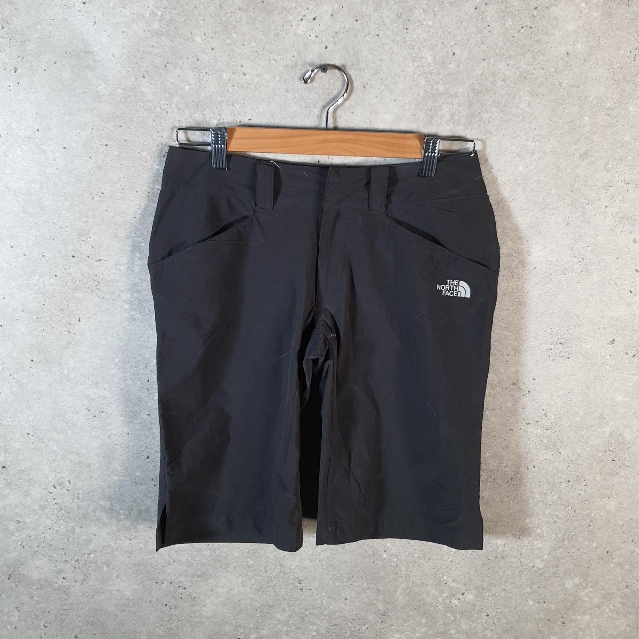 Vintage The North Face TNF Shorts Jorts Chino Cargo Womens UK4 Black Baggy Cotton