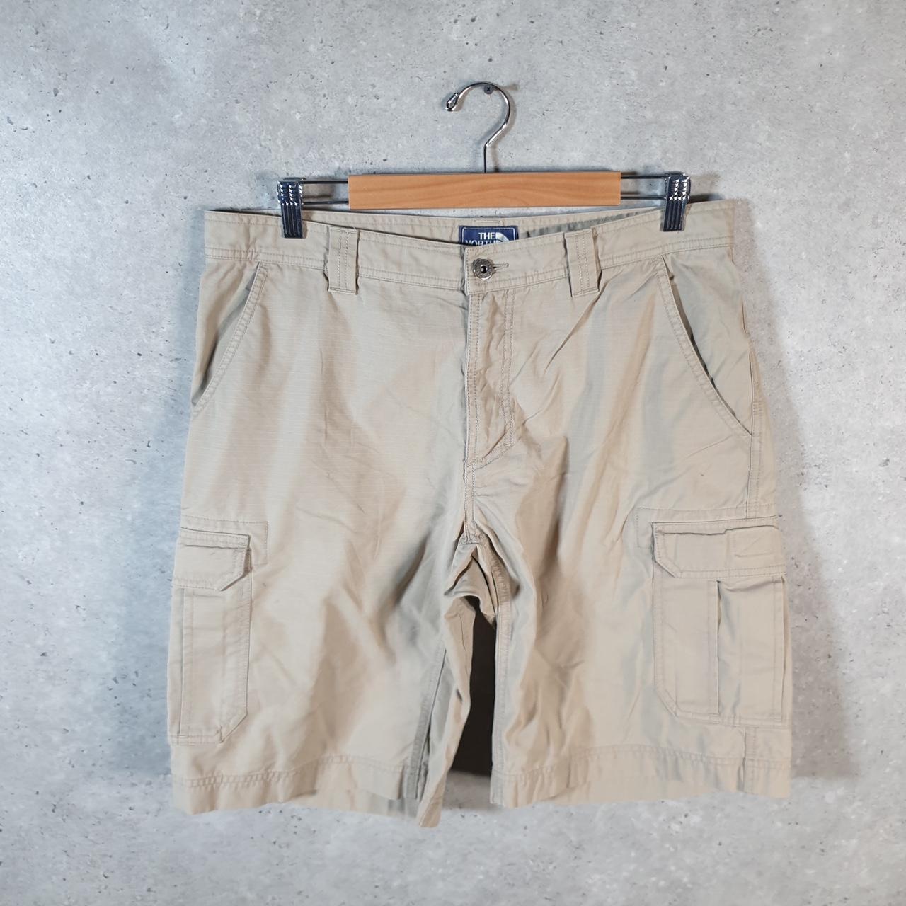 Vintage The North Face TNF Shorts Jorts Chino Cargo Men’s W36 Brown Baggy Cotton