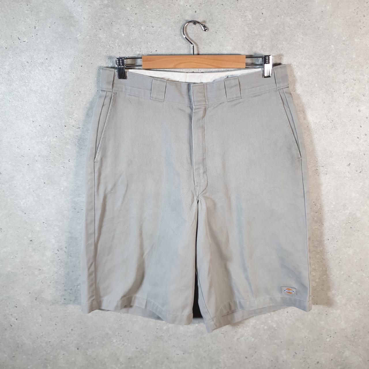 Vintage Dickies Baggy Chino Shorts Jorts Cargo Mens W32 Grey Loose Fit