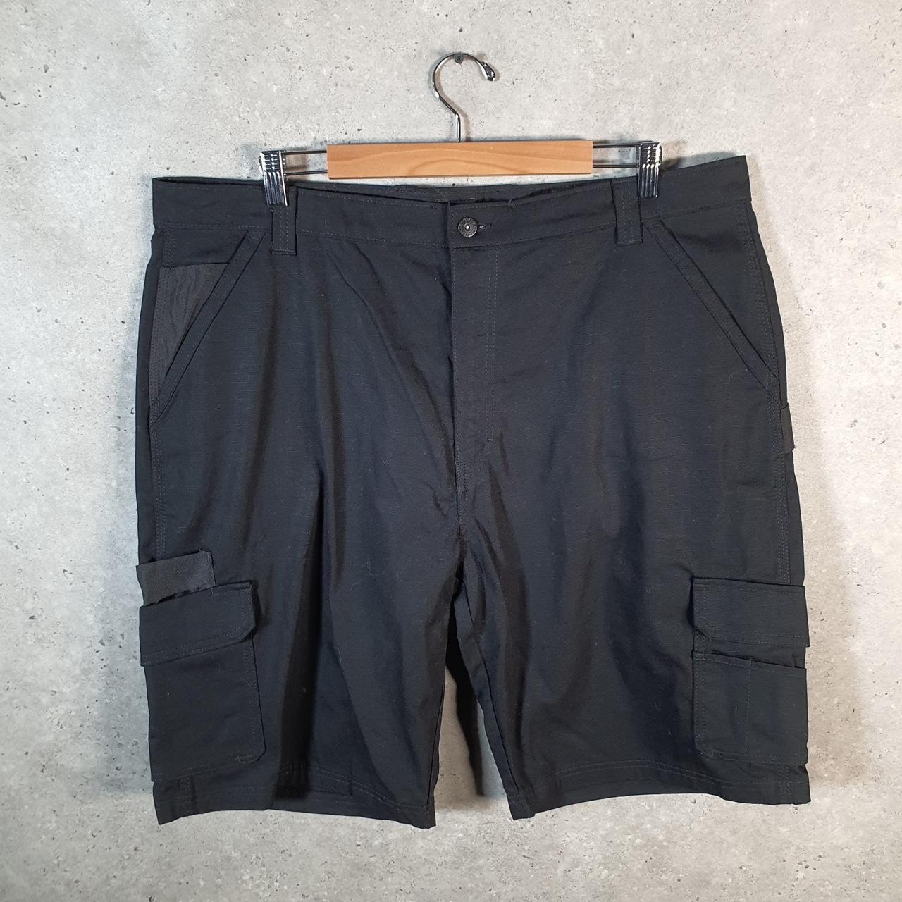 Vintage Dickies Baggy Chino Shorts Jorts Cargo Mens W40 Black Regular Fit