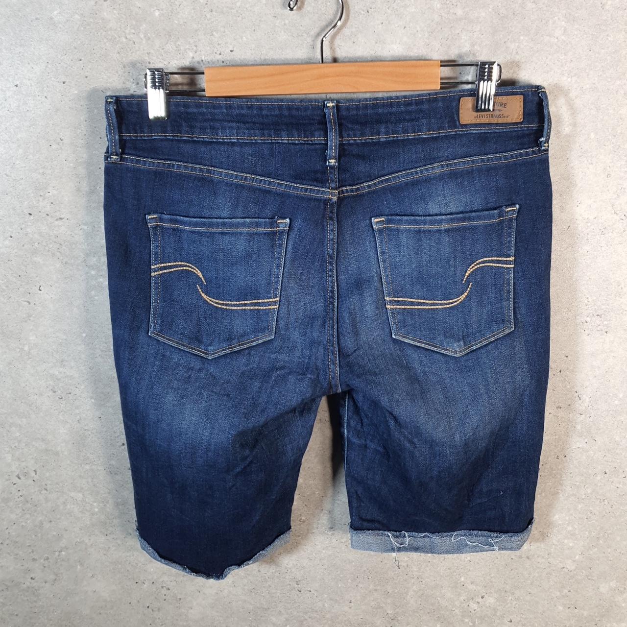 Vintage Levi’s Baggy Shorts Jorts Cargo Womens W31 Blue Relaxed Denim