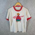 Vintage Brush Up Against The best Cover The Earth 90s USA Single Stitch T Shirt Men’s Small White