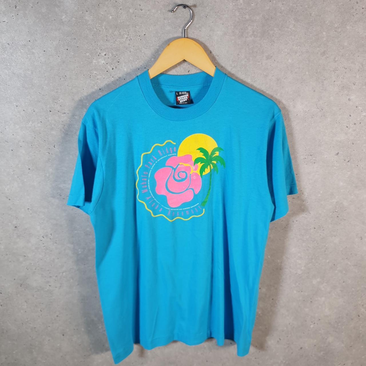 Vintage Screen Stars Rosemont Aloha Surgeons 90s USA Single Stitch T Shirt Men’s Large Blue