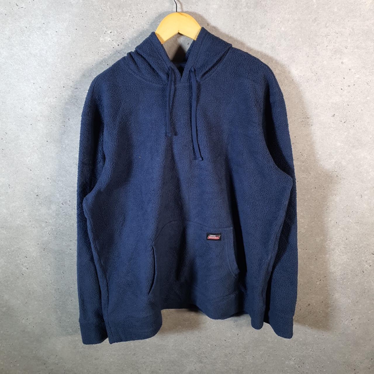 Vintage Dickies Workwear Fleece Hoodie Men’s Large Navy Blue Y2K Pullover