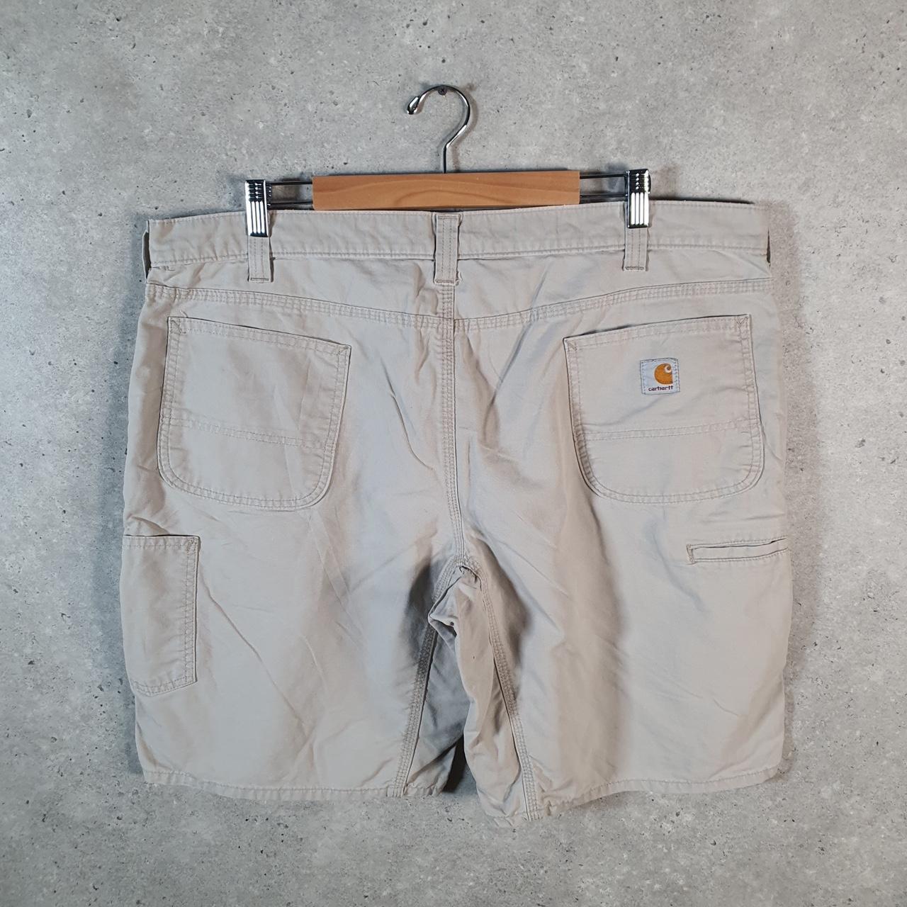 Vintage Carhartt Baggy Carpenter Shorts Jorts Cargo Men’s W42 Brown Relaxed Fit Workwear A4707