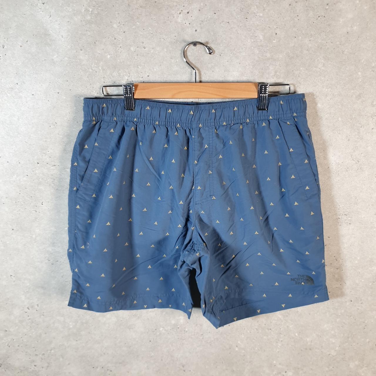 Vintage The North Face TNF Shorts Jorts Chino Cargo Men’s Medium Blue AOP Baggy Cotton