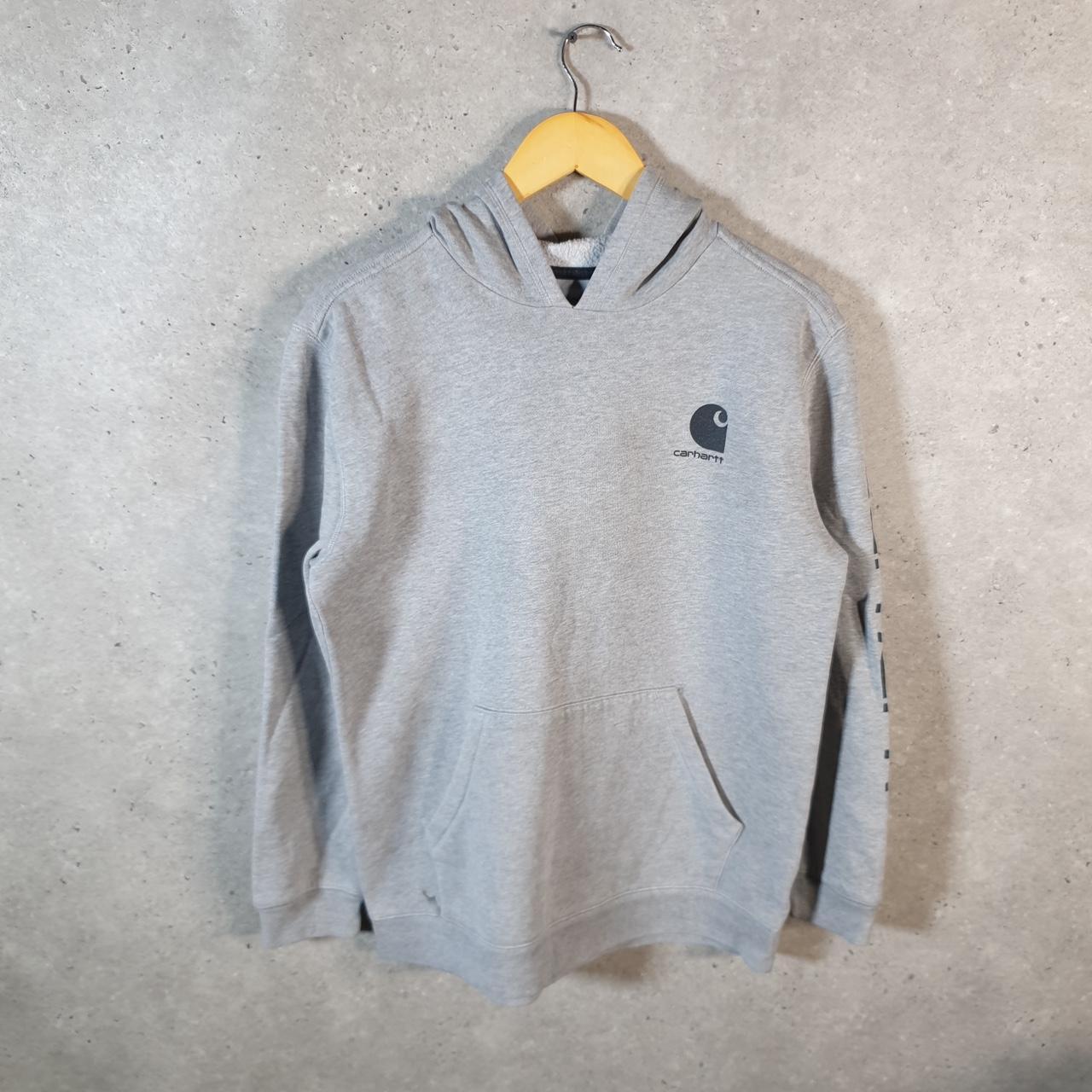 Vintage Carhartt Hoodie Womens XL Grey Pullover Blank USA Regular