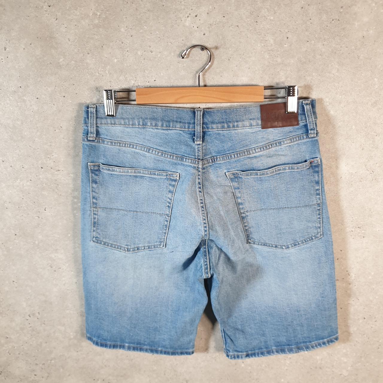 Vintage Chaps Ralph Lauren Baggy Shorts Jorts Cargo Mens W32 Blue Relaxed Denim