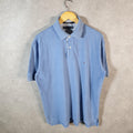 Vintage Tommy Hilfiger Polo Shirt Men’s Large Blue Custom Fit Embroidered Logo