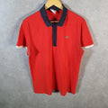 Vintage Lacoste Polo Shirt Men’s Small Red Classic Fit Embroidered Logo
