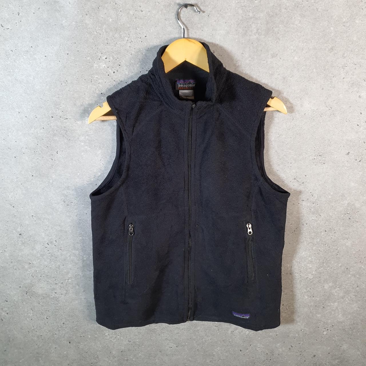 Vintage Patagonia Better Sweater Full Zip Fleece Vest Womens Medium Black