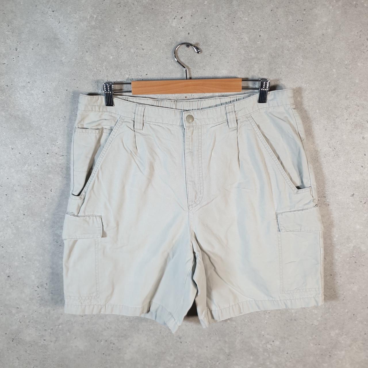 Vintage Columbia Performance Fishing Gear Shorts Men’s W36 Beige Athletic Hiking