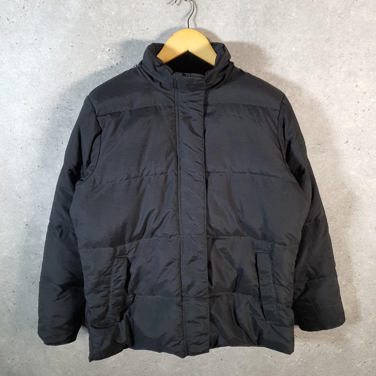 Vintage L.L. Bean Outdoors Nylon Jacket Womens Small Black Waterproof Hooded