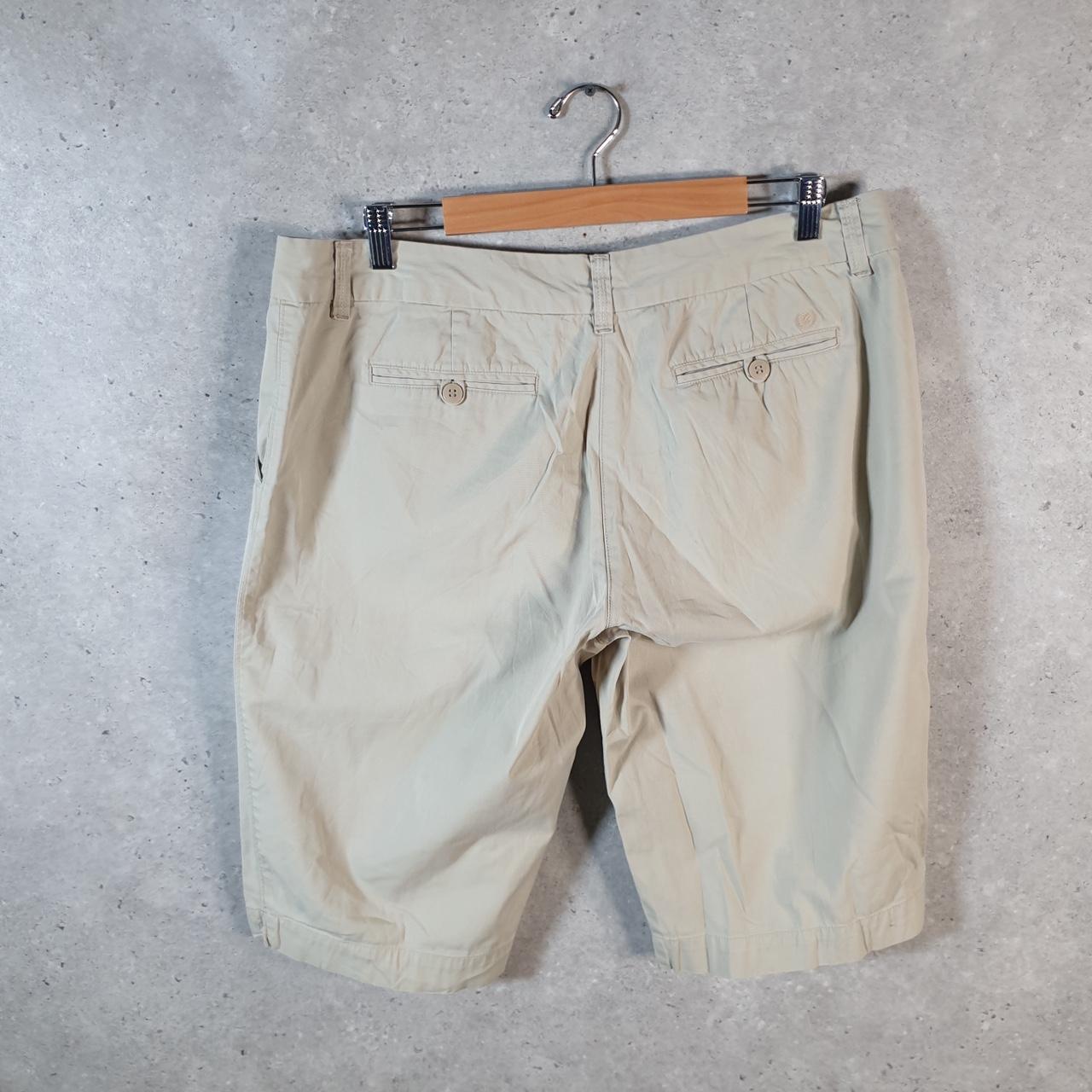 Vintage Izod Golf Chino Shorts Jorts Cargo Womens W36 Brown Baggy Cotton