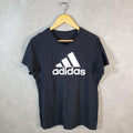 Vintage Adidas Go To Tee T Shirt Men’s XL Black Three Stripes Athletic Logo