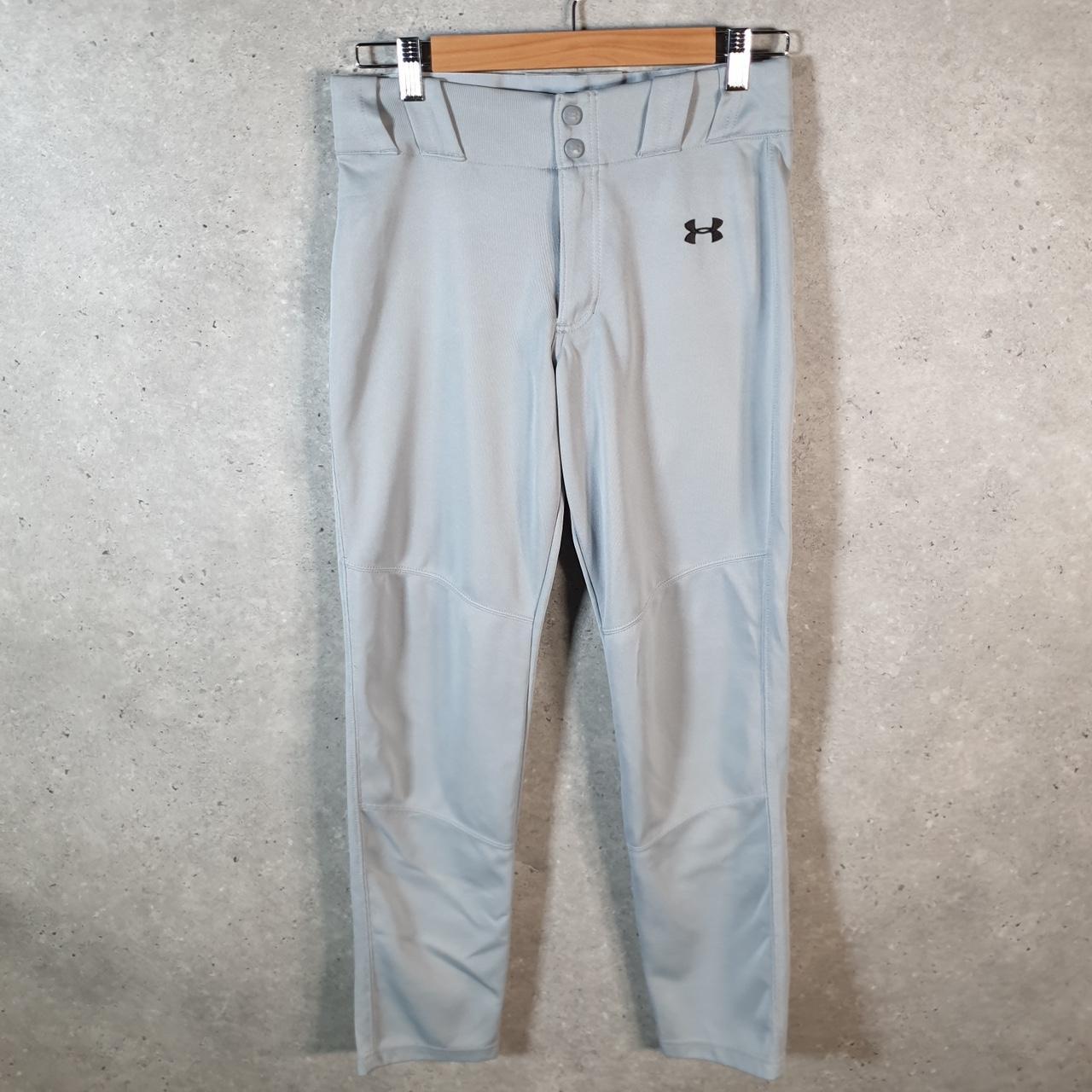 Vintage Under Armour Sweatpant Joggers Kids XL Grey Swoosh Sports Tracksuit Big Fish Vintage