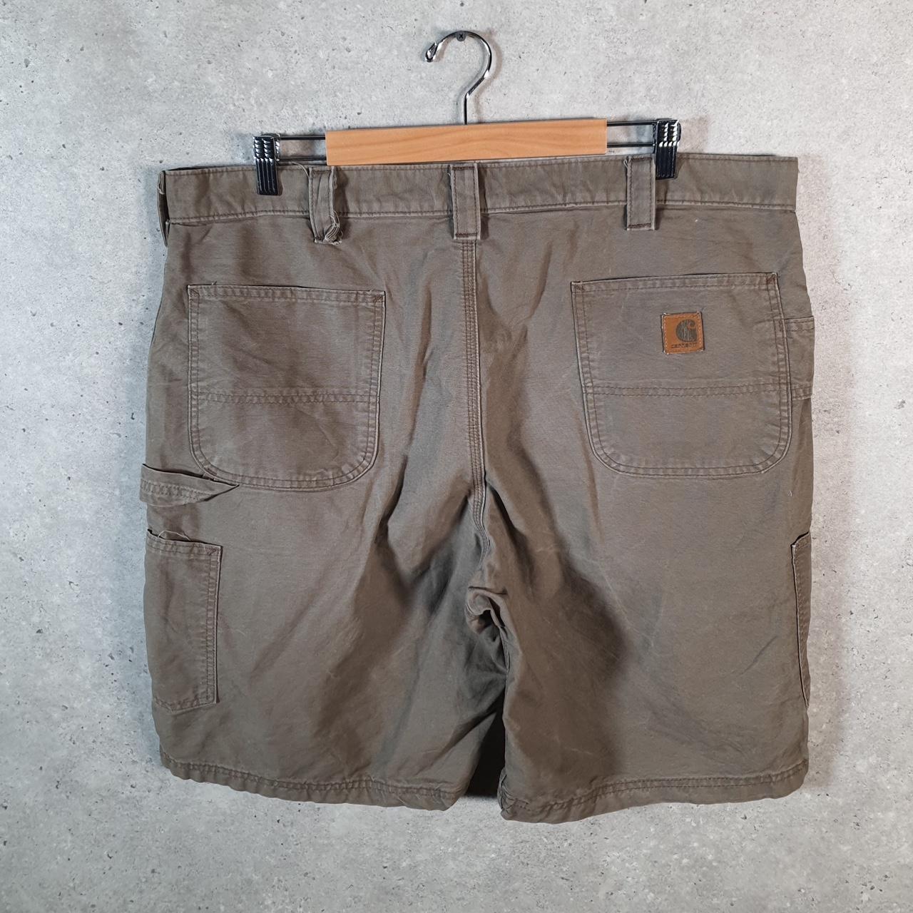 Vintage Carhartt Baggy Carpenter Shorts Jorts Cargo Men’s W40 Brown Relaxed Fit Workwear Big Fish Vintage