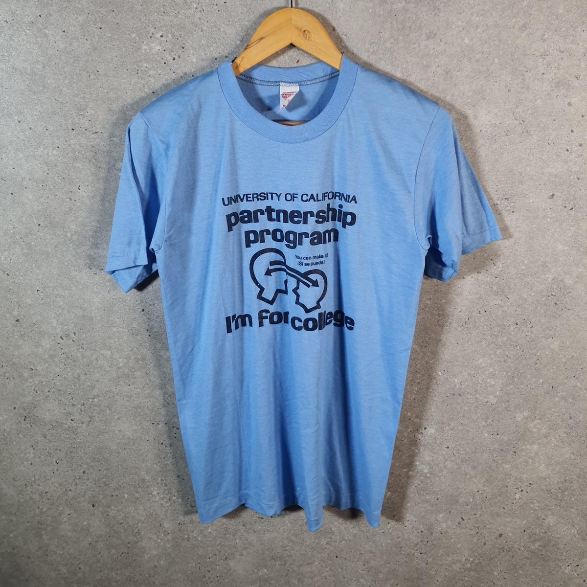 Vintage Wolf Colorado Uni Graphic 90s USA Single Stitch T Shirt Men’s Medium Blue