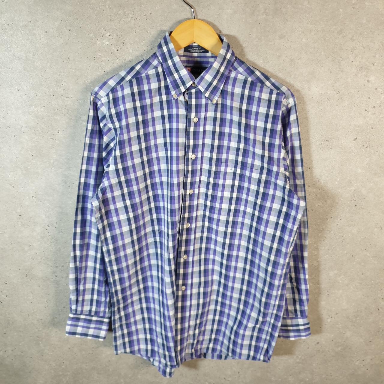 Vintage Chaps Ralph Lauren Button Down Shirt Men’s Medium Purple Regular Fit Cotton