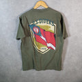 Vintage US Divers Aqua Lung Graphic 90s USA Single Stitch T Shirt Men’s Large Green