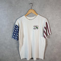 Vintage LA Bayou Speedway Minden Car 90s Single Stitch T Shirt Men’s Large White
