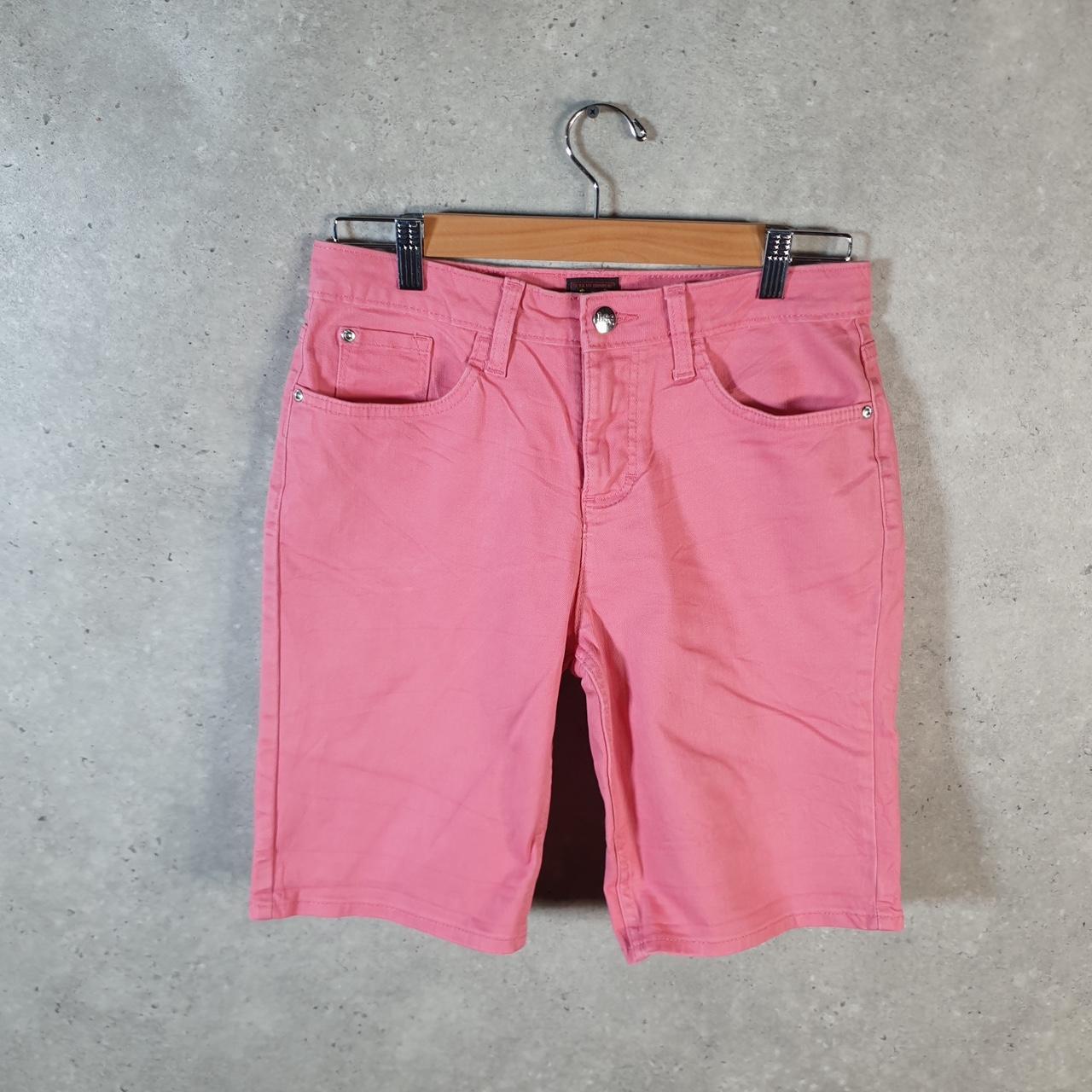 Vintage Lee Baggy Shorts Jorts Cargo Womens W28 Pink Relaxed Cotton