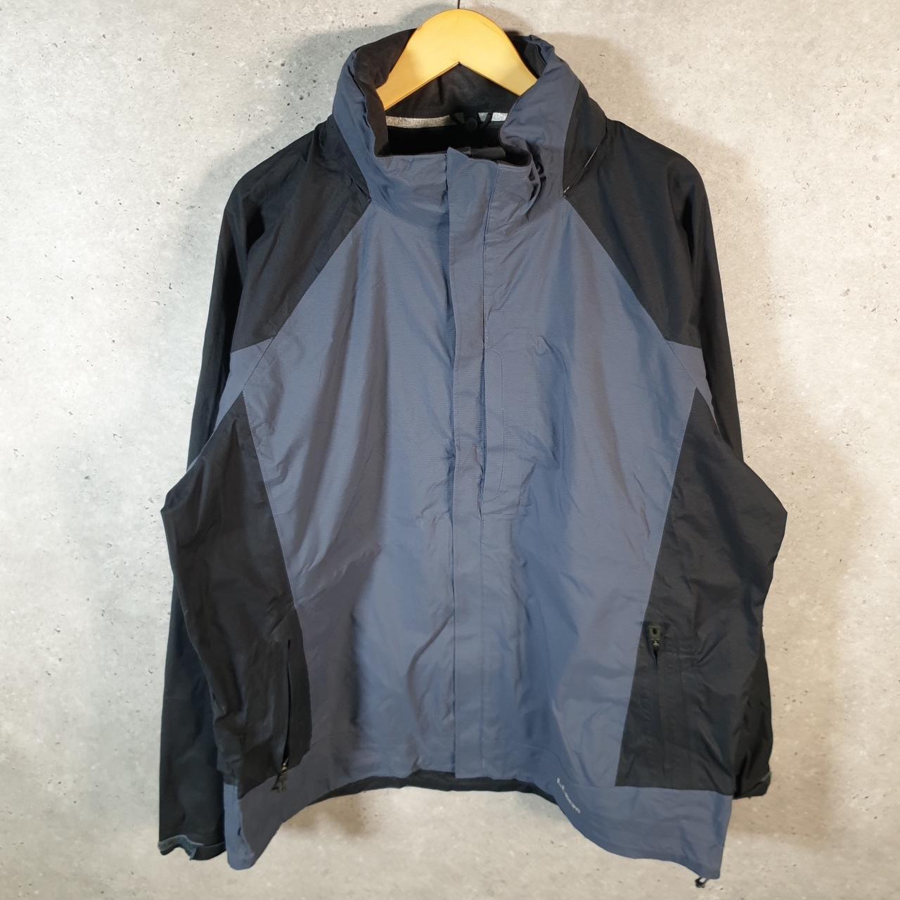Vintage L.L. Bean Outdoors Nylon Jacket Mens XL Grey Waterproof Hooded