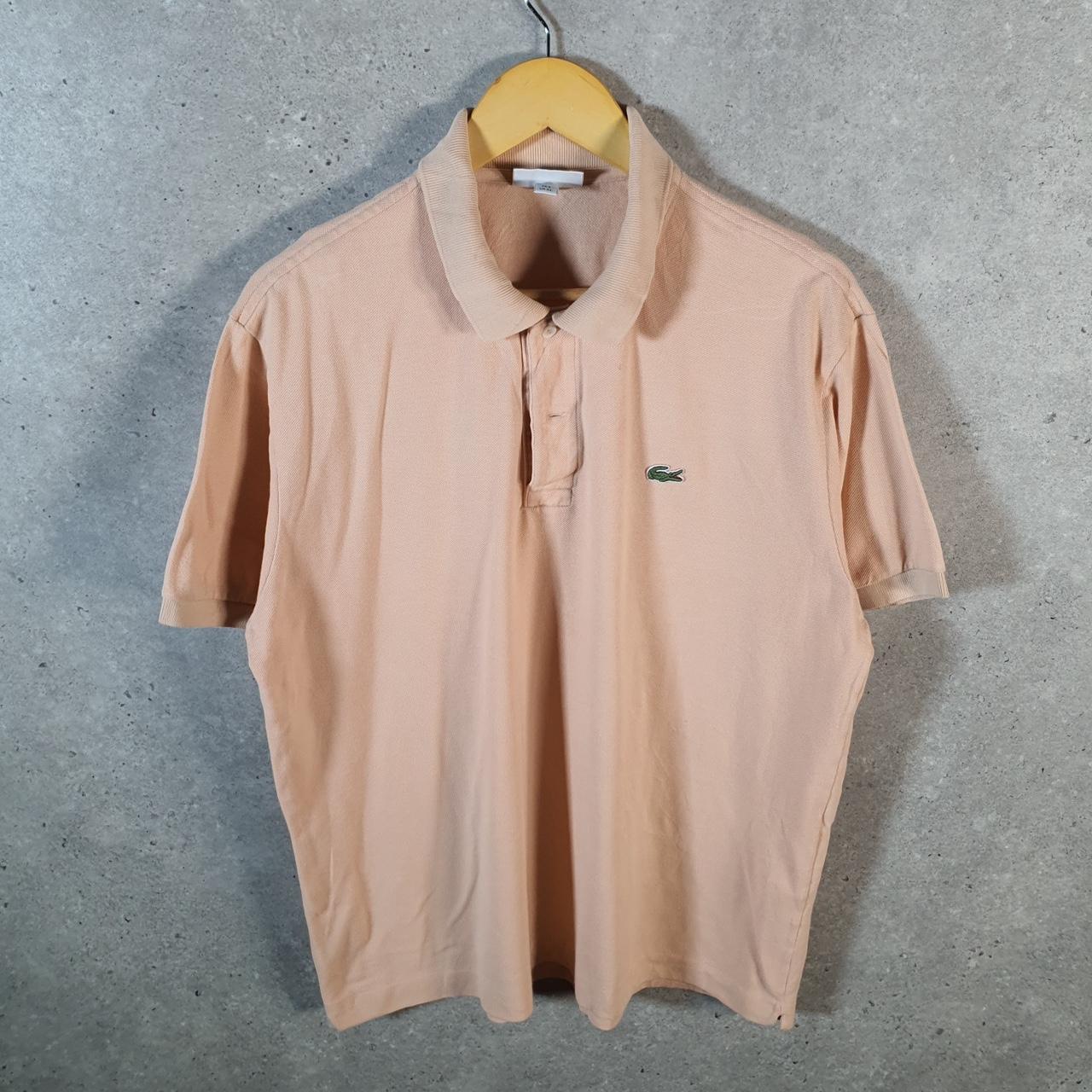 Vintage Lacoste Polo Shirt Men’s Large Pink Classic Fit Embroidered Logo