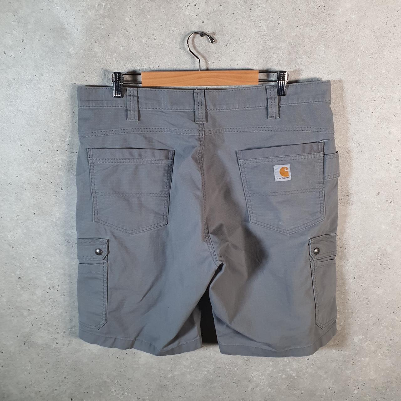 Vintage Carhartt Baggy Carpenter Shorts Jorts Cargo Men’s W38 Grey Relaxed Fit Workwear