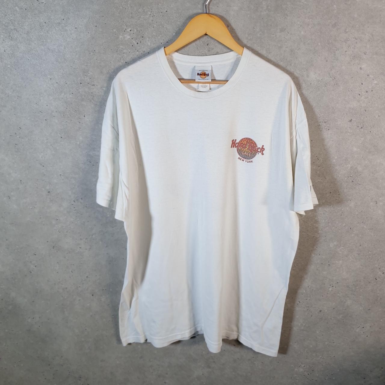 Vintage Hard Rock Cafe New York 90s USA Spellout T Shirt Men’s XL White