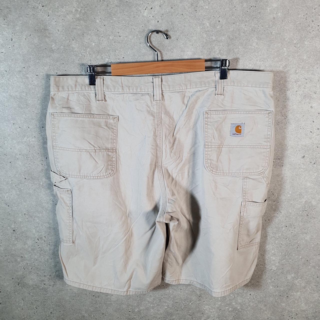 Vintage Carhartt Baggy Carpenter Shorts Jorts Cargo Men’s W44 Brown Relaxed Fit Workwear A4837