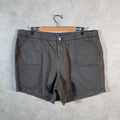 Vintage Dockers Chino Shorts Jorts Cargo Womens W40 Grey Baggy Cotton A4412