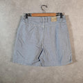 Vintage Lee Mid Rise Baggy Shorts Jorts Cargo Womens W32 Blue Relaxed Denim A4527