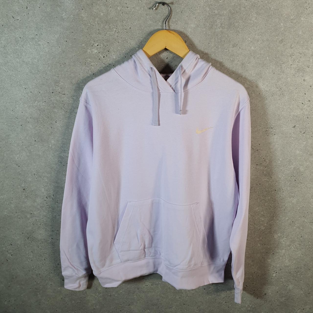 Vintage Nike Club Embroidered Hoodie Men’s Small Pink Swoosh Y2K Pullover