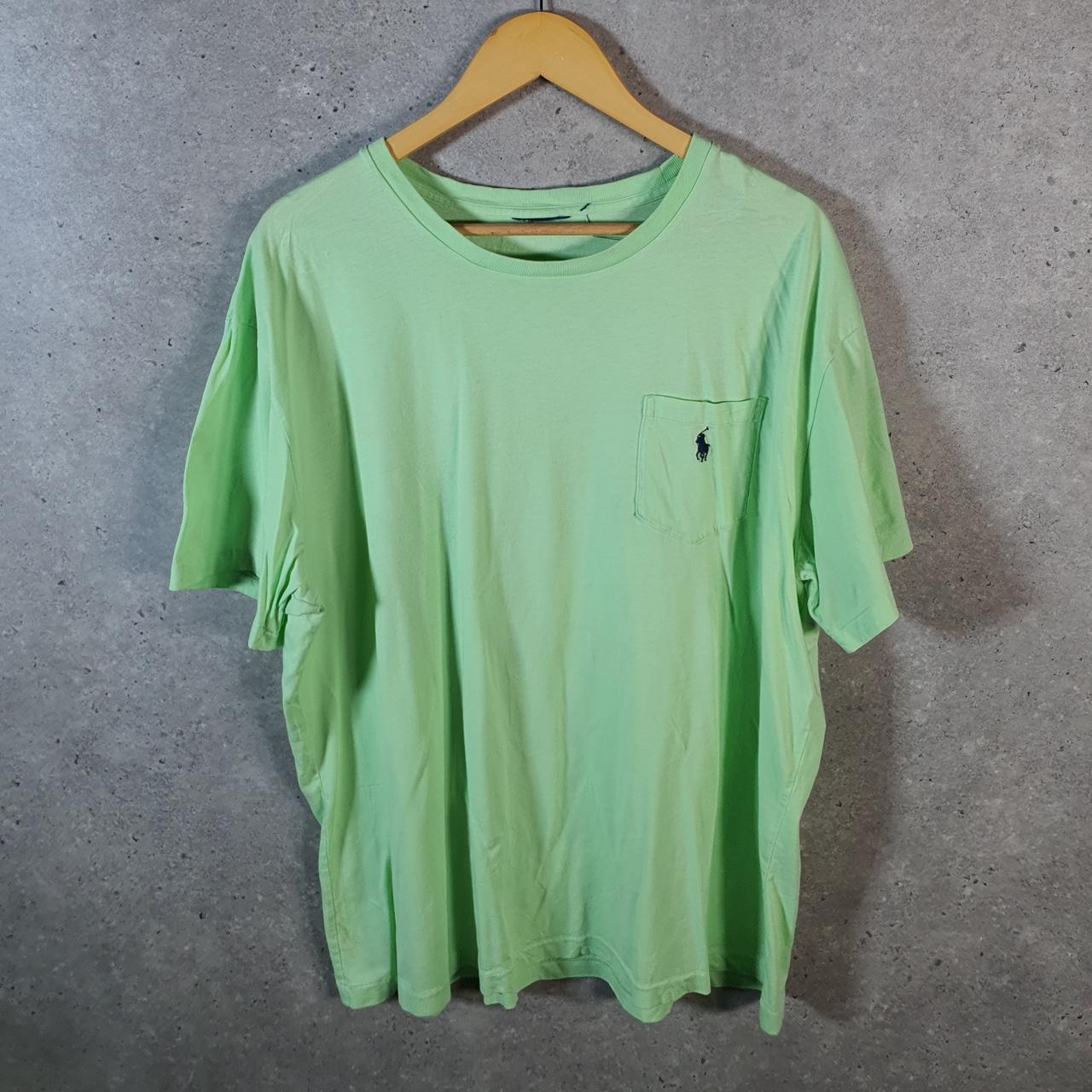 Vintage Ralph Lauren Polo T Shirt Men’s XL Green Embroidered Pony Classic Fit C9119