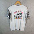 Vintage Hanes Funcastle 90s USA Single Stitch T Shirt Men’s Medium White C8382