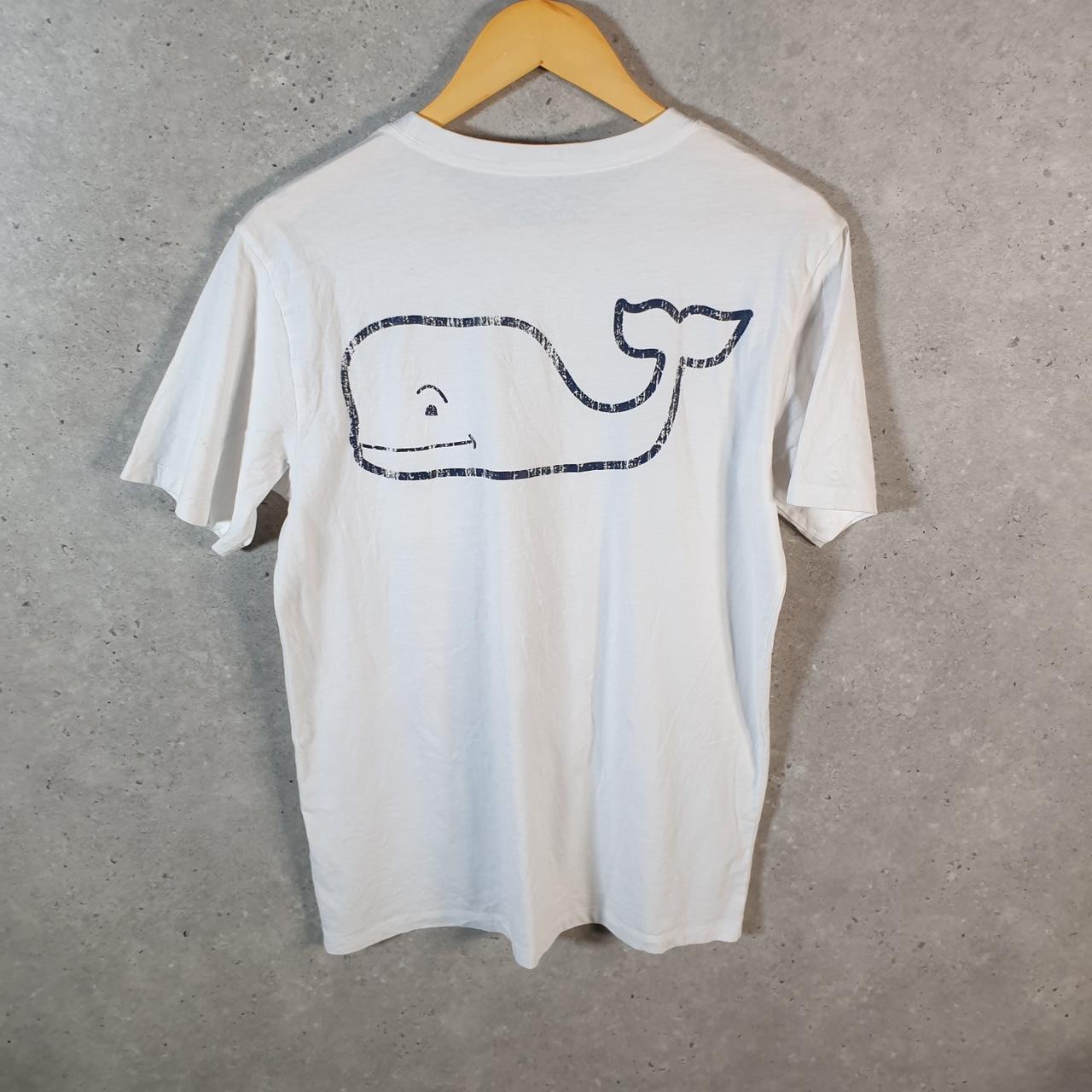 Vintage Vineyard Vines Whale T Shirt Men’s XS White Casual Logo Surfing Y2K