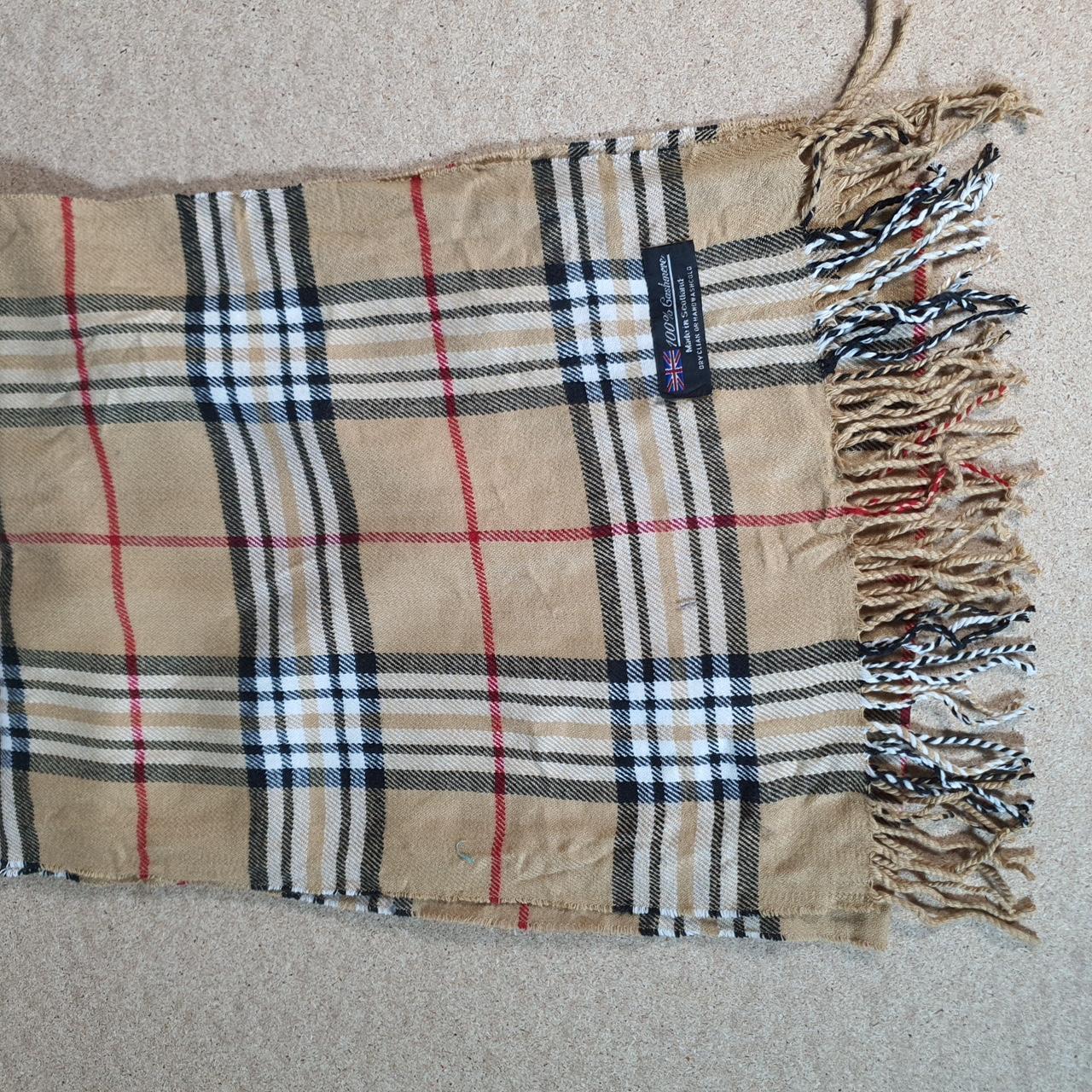 Cashmere Tartan Nova Check Checkered Scarf