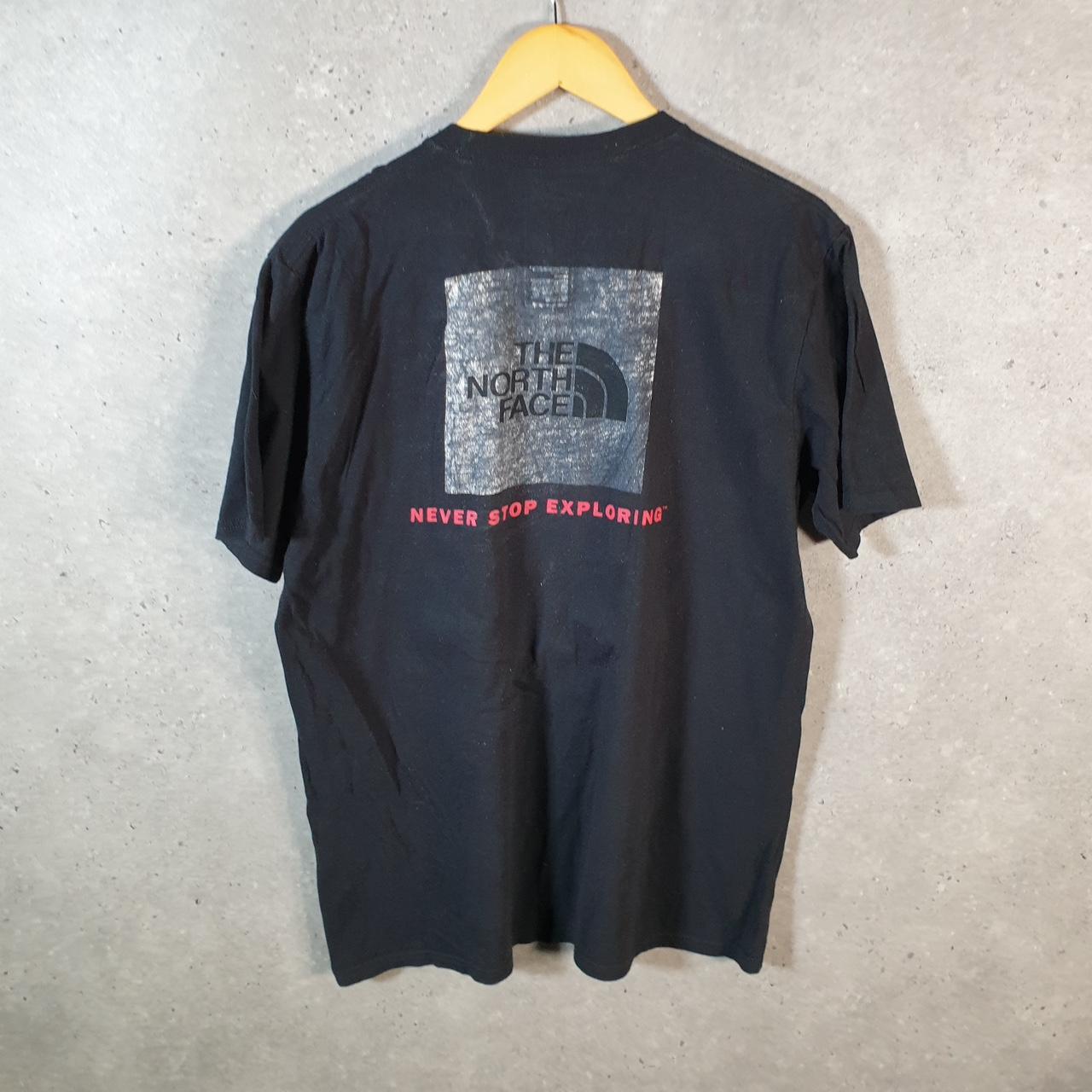 Vintage The North Face TNF Graphic Spellout T Shirt Men’s Medium Black Logo Athletic
