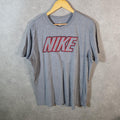 Vintage Nike Embroidered Club T Shirt Men’s Large Grey Swoosh Athletic