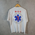 Vintage Sof Tee TeeJays EMS Week 1997 USA Single Stitch T Shirt Men’s XL White C8936