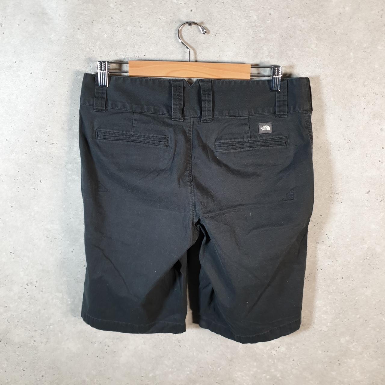Vintage The North Face TNF Shorts Jorts Chino Cargo Womens UK14 Black Baggy Cotton