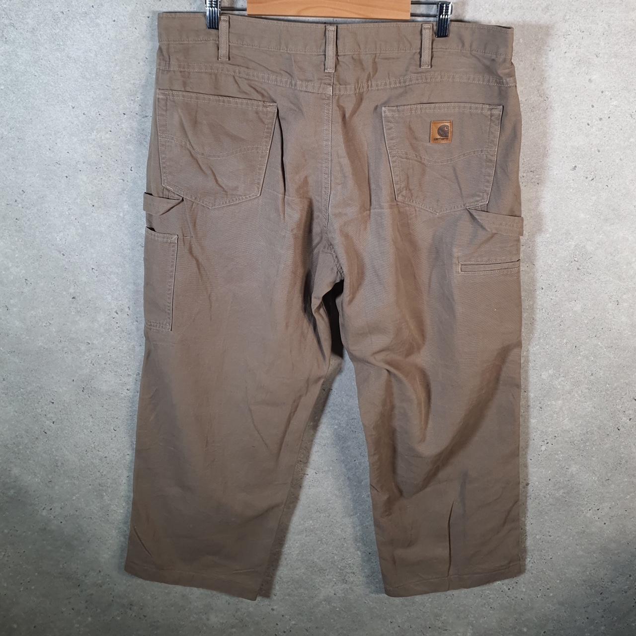 Vintage Carhartt Carpenter Trousers Mens W40 L30 Brown Loose Fit Workwear