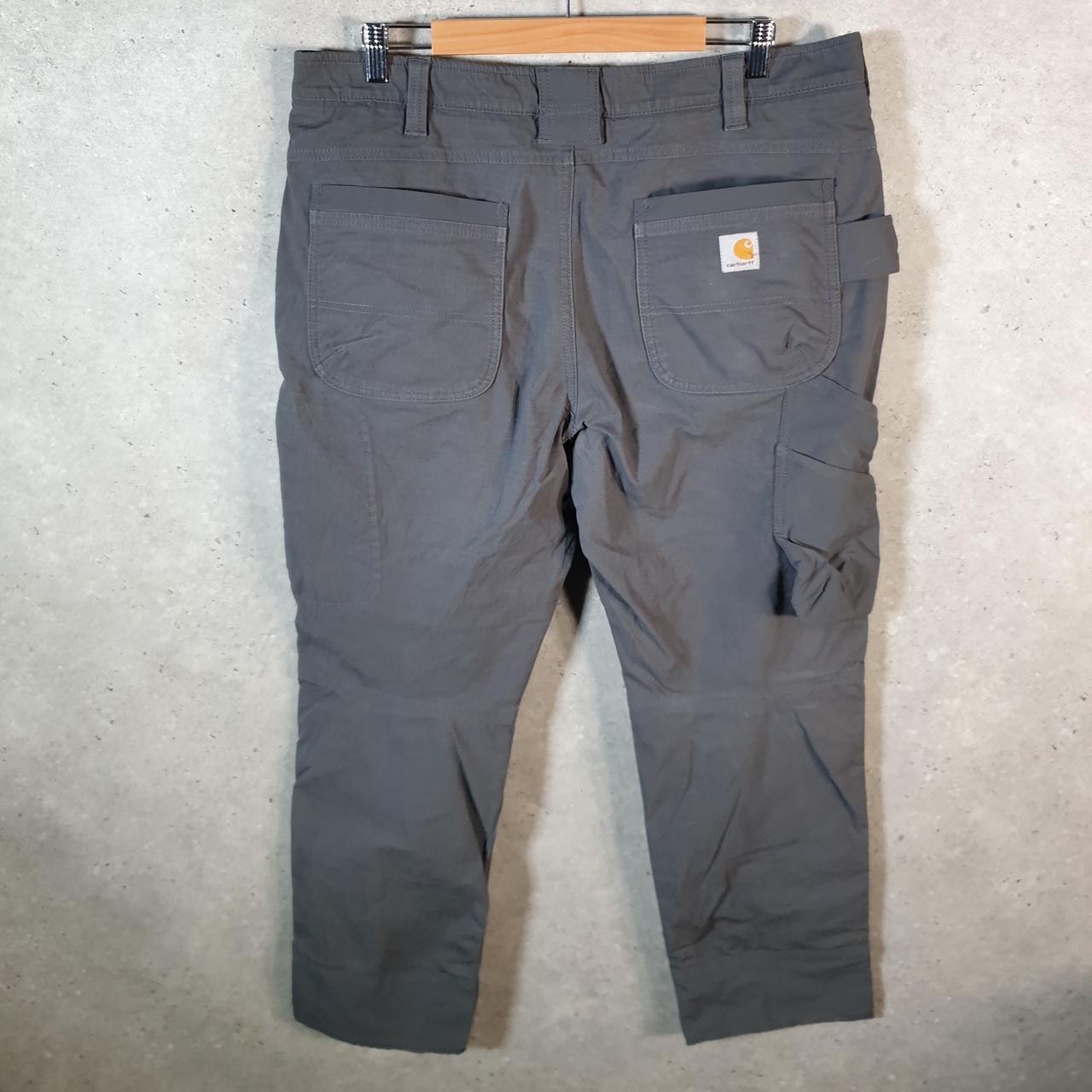 Vintage Carhartt Carpenter Trousers Mens W38 L30 Grey Relaxed Fit Workwear