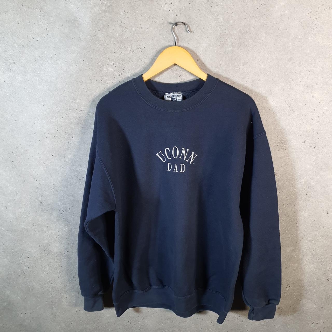 Vintage Lee Super Blend Sweatshirt Men’s Large Navy Blue USA Uconn Dad