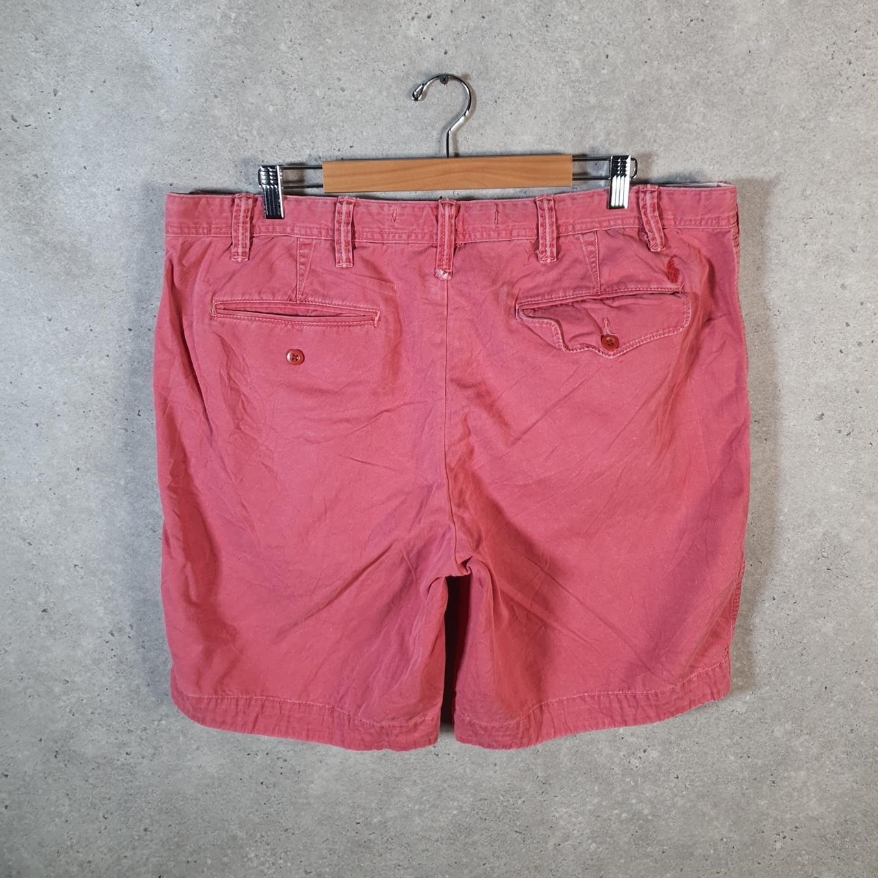 Vintage Ralph Lauren Polo Shorts Jorts Chino Cargo Men’s W40 Tall Pink Baggy Cotton