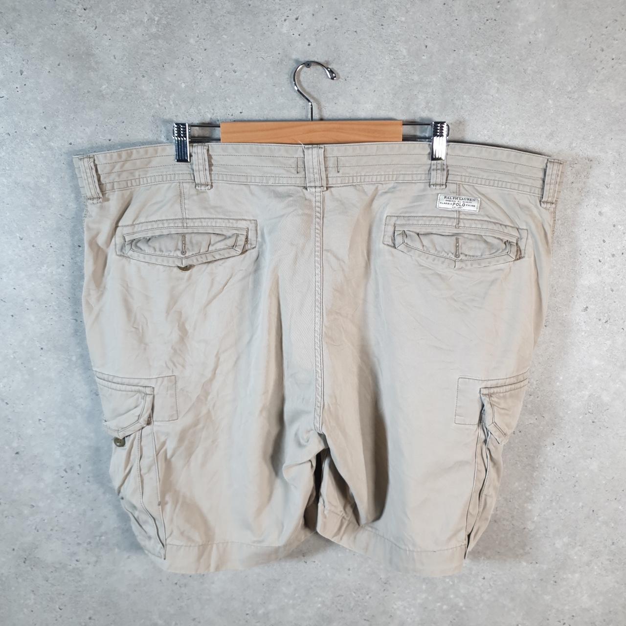 Vintage Ralph Lauren Polo Shorts Jorts Chino Cargo Men’s W48 Brown Baggy Cotton