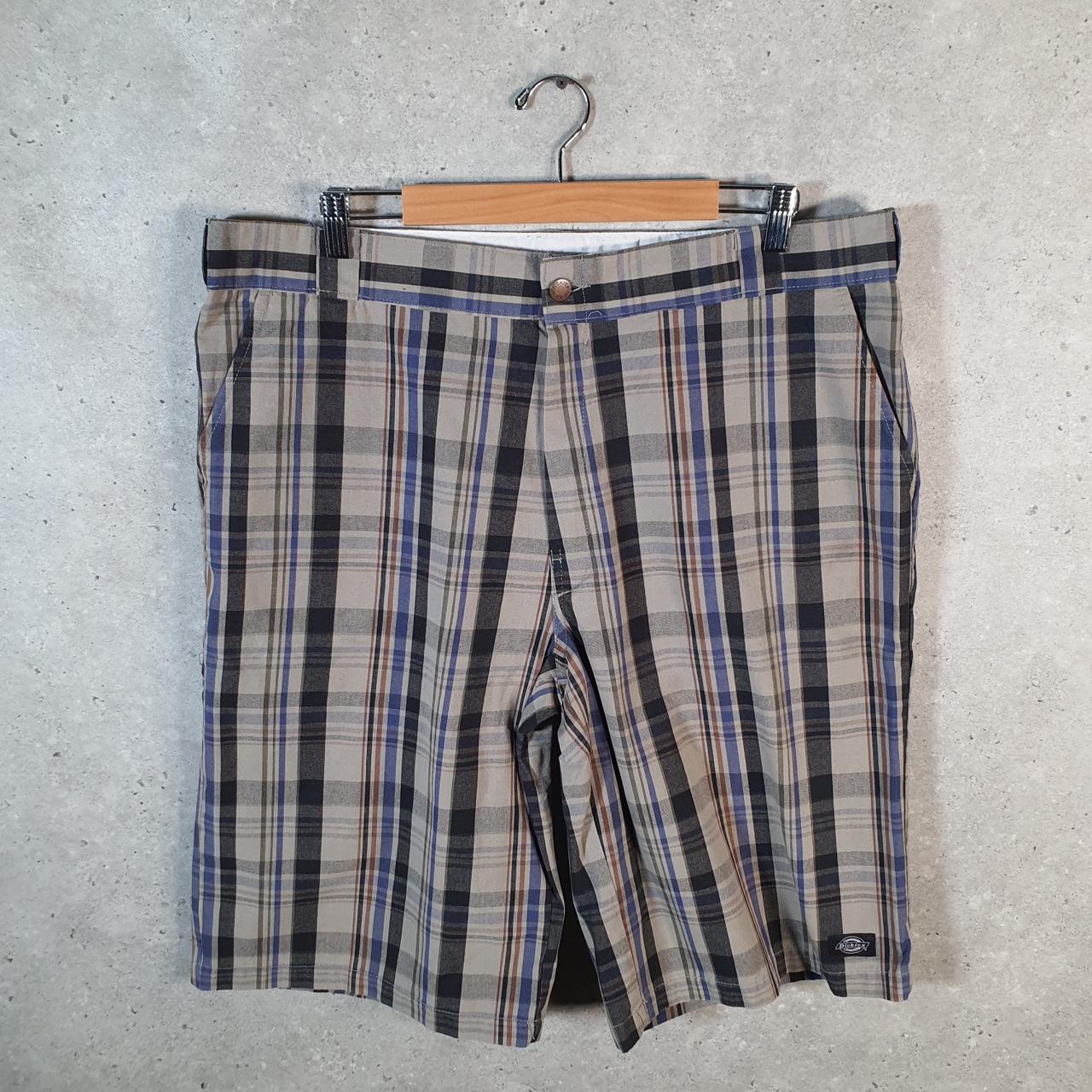 Vintage Dickies Baggy Chino Shorts Jorts Cargo Mens W40 Checkered Regular Fit