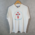 Vintage AllSport Saint Luke’s Recycling Together 90s USA Single Stitch T Shirt Men’s XL White C8055