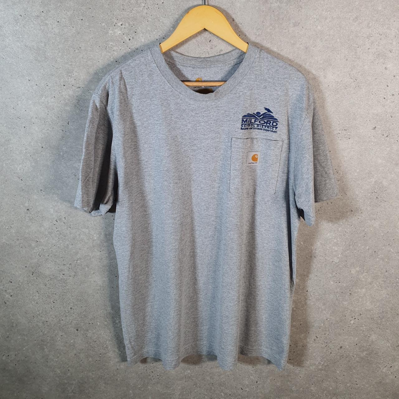 Vintage Carhartt Pocket T Shirt Men’s Medium Grey Workwear Chore Utility Original Fit C9284